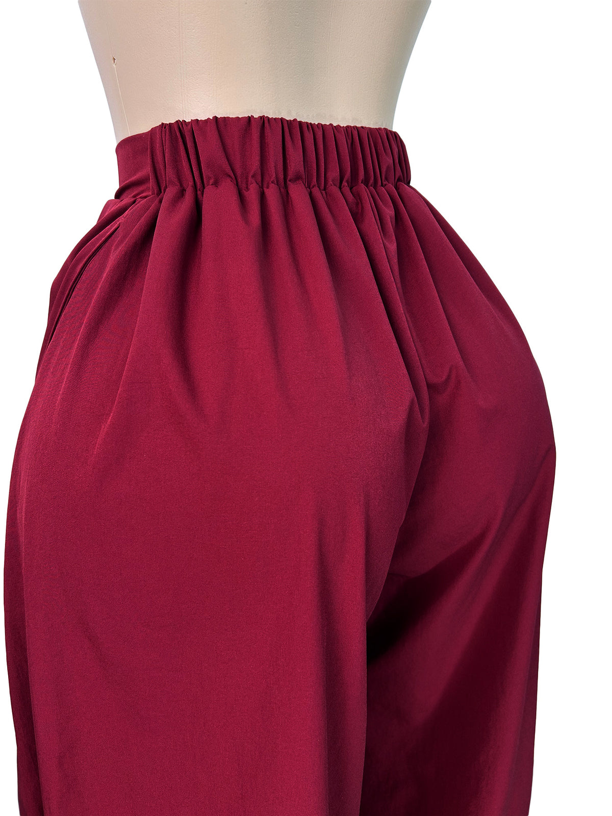 MB1737 High‑Waist Loose Lantern Harem Capri Cropped Pants