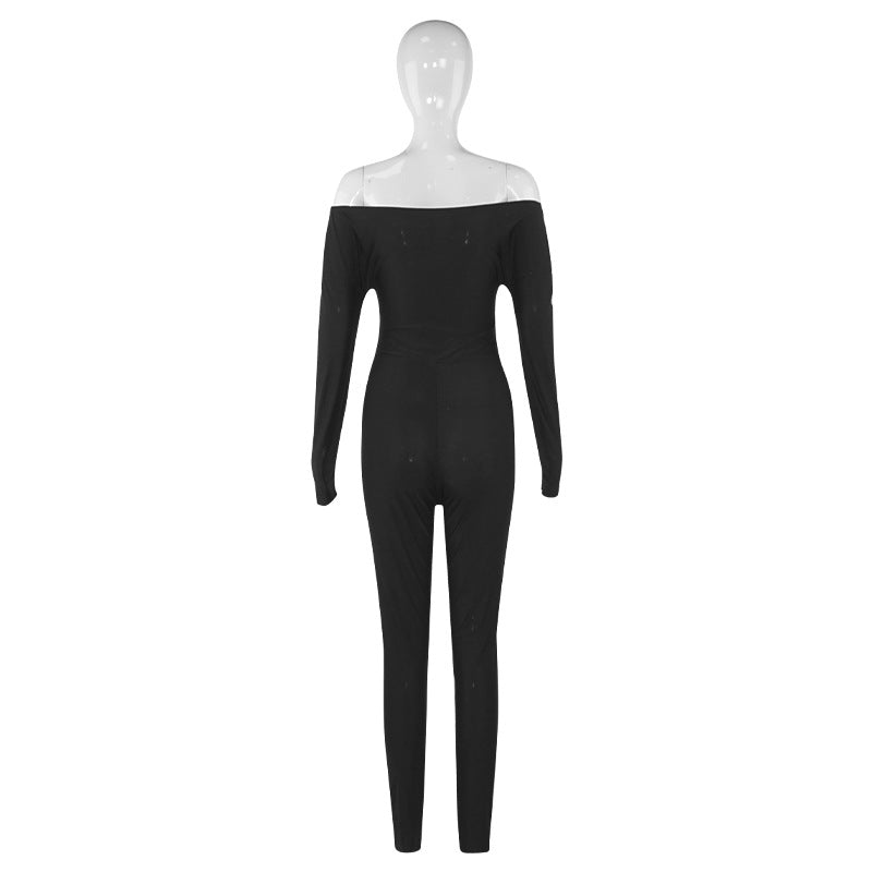 MB1304 V-neck High Waist Jumpsuit