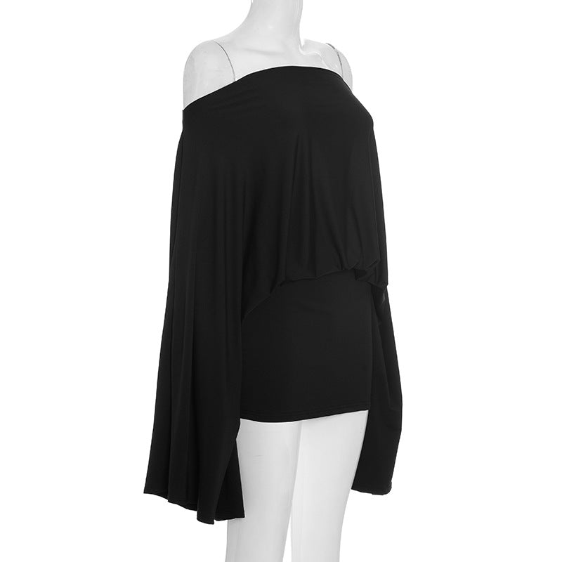 MB1063 Balloon Sleeve Top & Bodycon Skirt Two - Piece Set