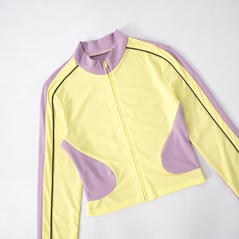 MB1014  Woman Color Block Tracksuit