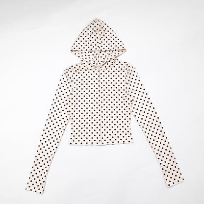MB1036 Polka Dot Hoodie & Bodycon Pants Lounge Set