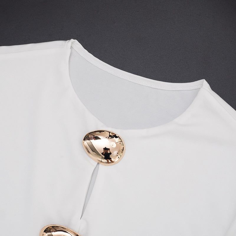 MB1423 Long Sleeve Cutout Mini Dress for Women