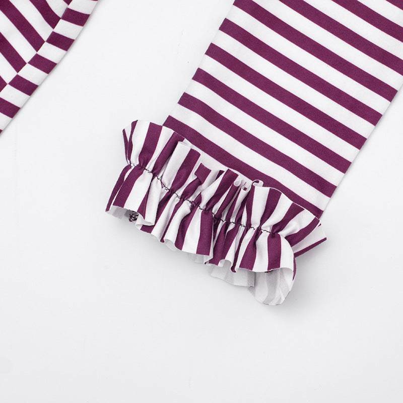 MB1433 Striped Turtleneck Mini Dress with Matching Scarf