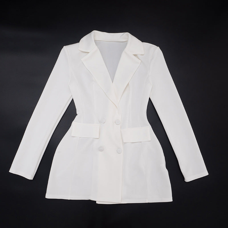 MB1432 Double-Breasted Fitted Blazer Dress