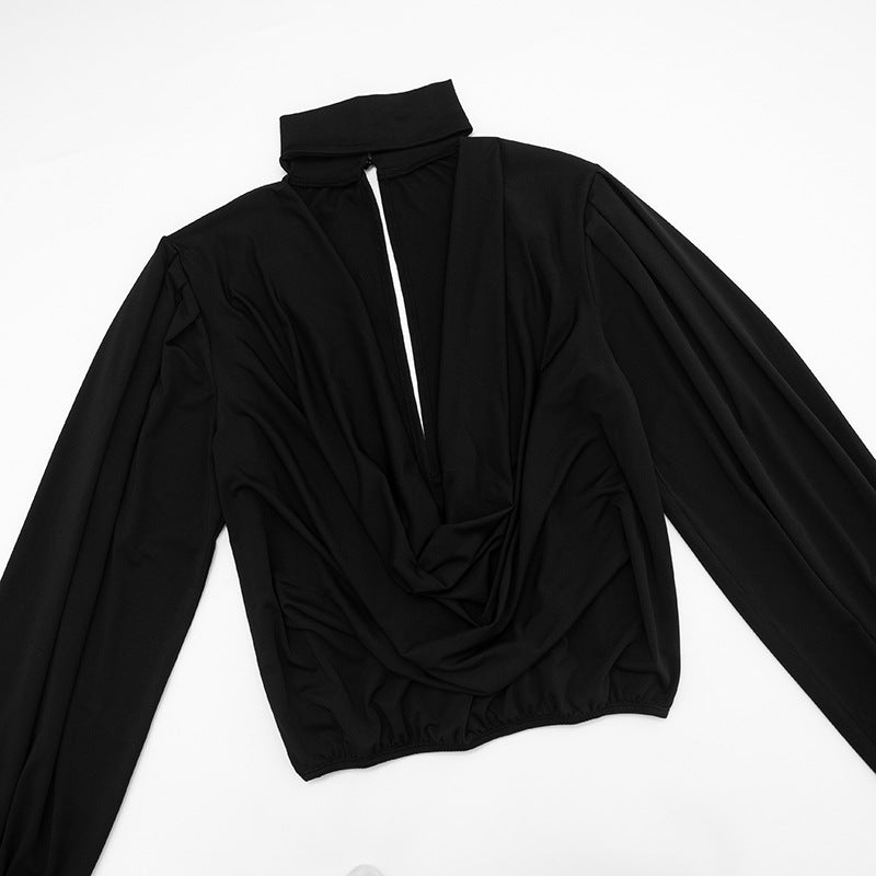 MB1068 Women's Halter Neck Top and Mini Skirt Two-Piece Set