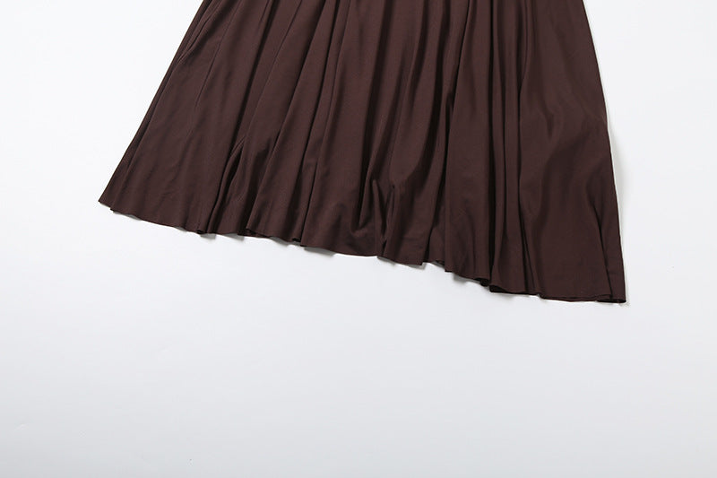 MB1134 Ruffled Long-Sleeve Maxi Dress