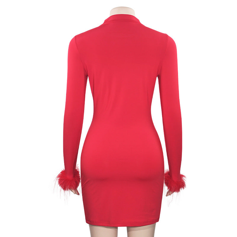 MB1311 Long Sleeve Short Dress