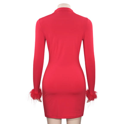 MB1311 Long Sleeve Short Dress