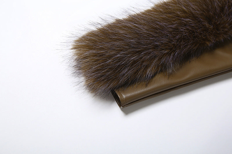 MB1102 Women’s One-Shoulder PU Leather Bodycon Mini Dress