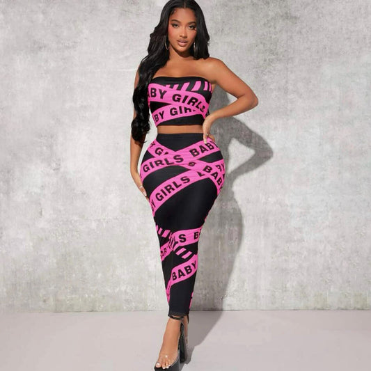 MB1306 Tube Top and Skirt Set