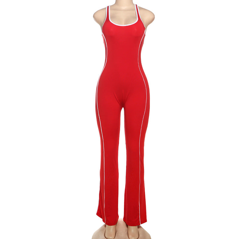 MB1109 Bodycon Jumpsuit Backless Yoga Pants