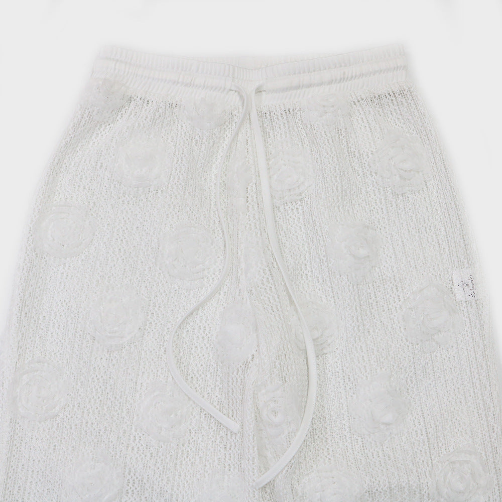 MB1214 Sheer 3D Rose Two Piece Set