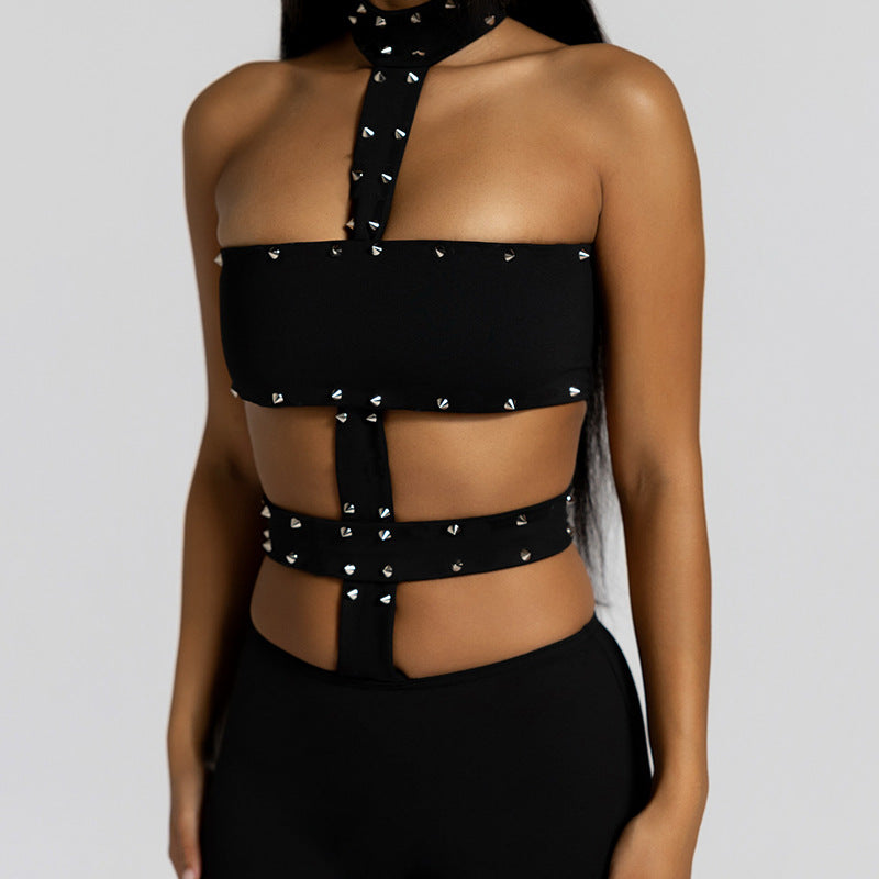 MB1534 Women's Fitted Bodysuit with Cut Out Detail