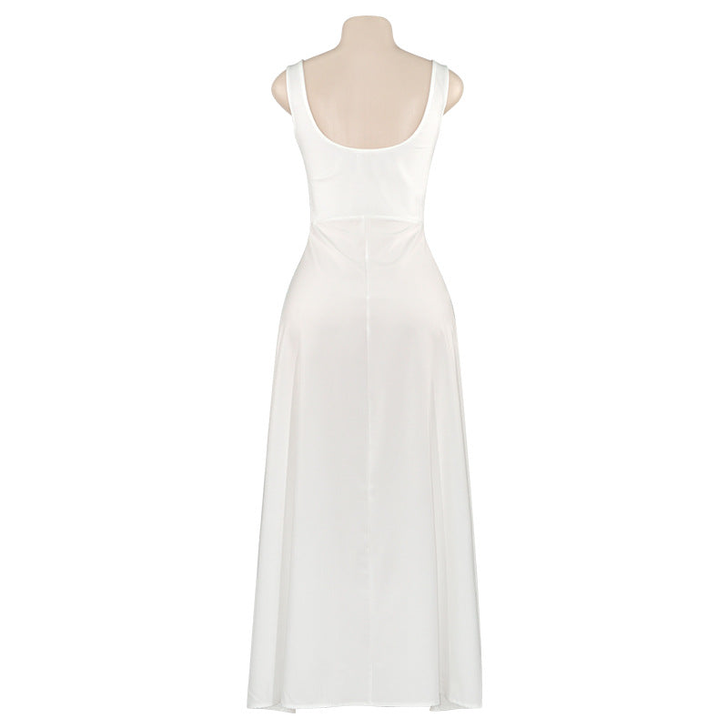 MB1302 Solid Color Maxi Dress