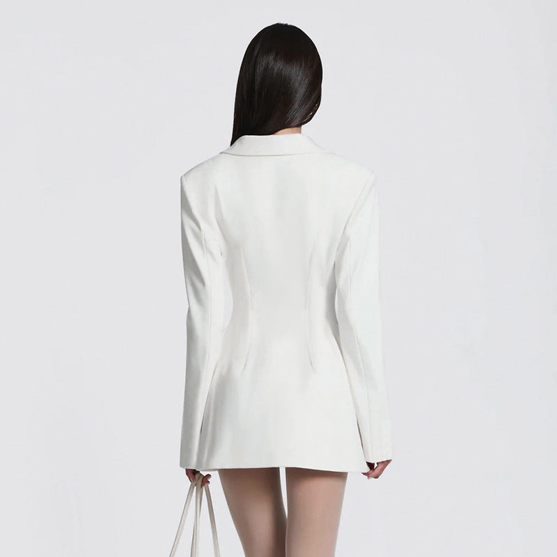 MB1432 Double-Breasted Fitted Blazer Dress