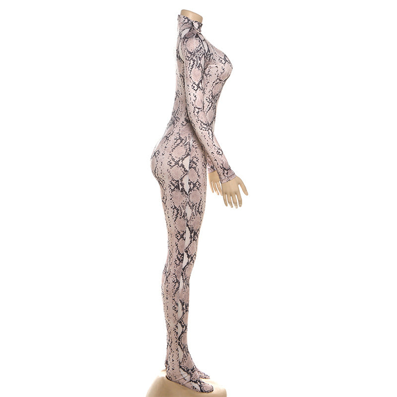 MB1118 Houndstooth Skinny Jumpsuit for Women