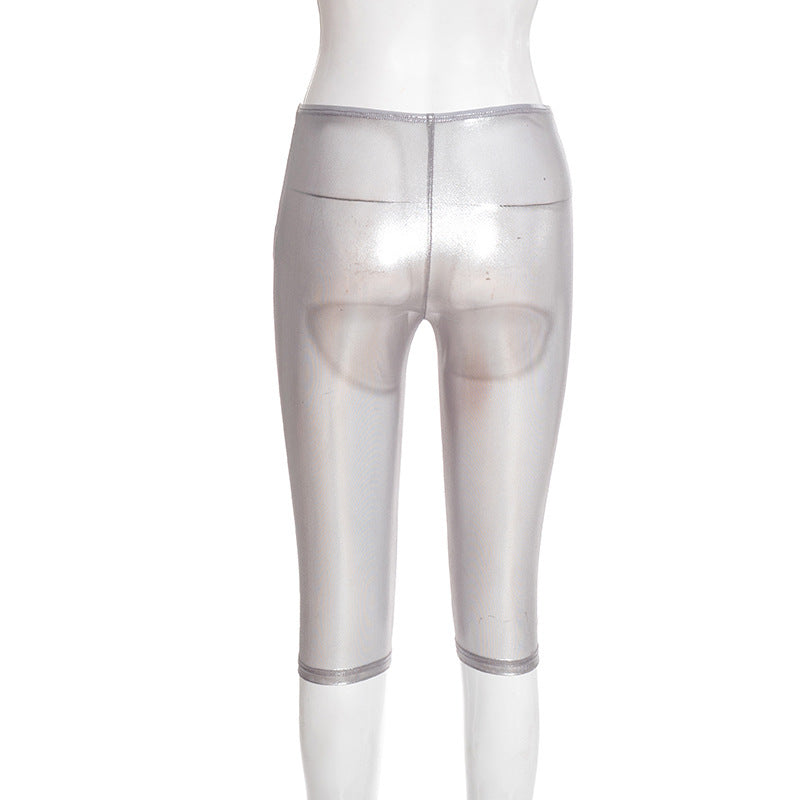 MB10143 Women’s Stretchy Bodycon Capri Pants