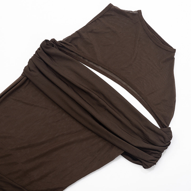 MB1021 Ruched Bodycon Mini Dress