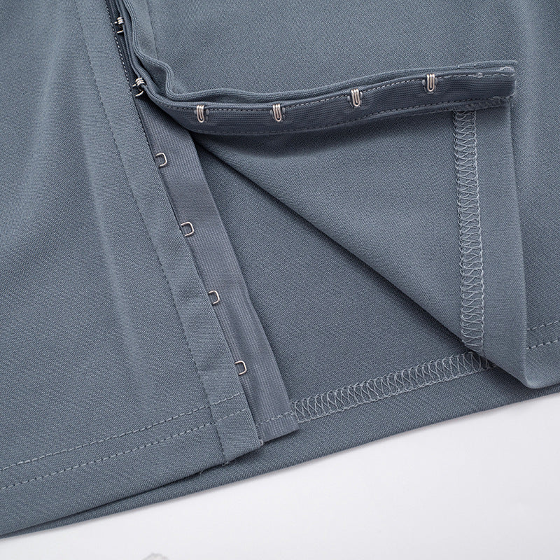 MB1047 Women's V-Neck Bodycon Two-Piece Set