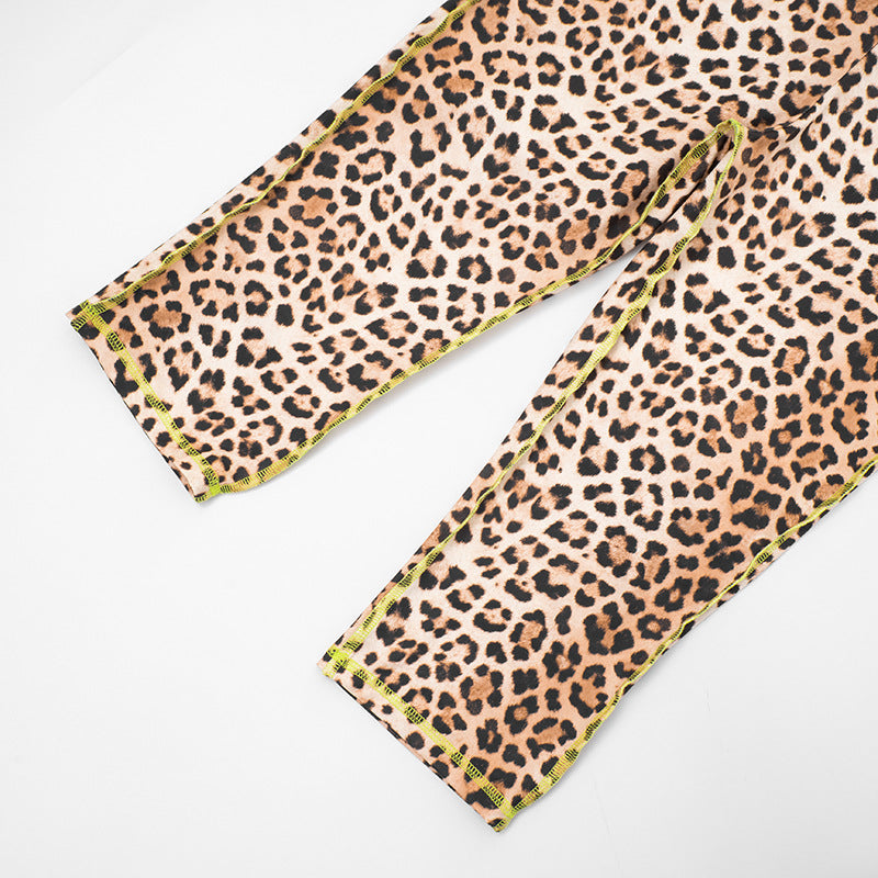 MB1424 Women's 2-Piece Set: Long Sleeve Crop Top & Capri Leggings