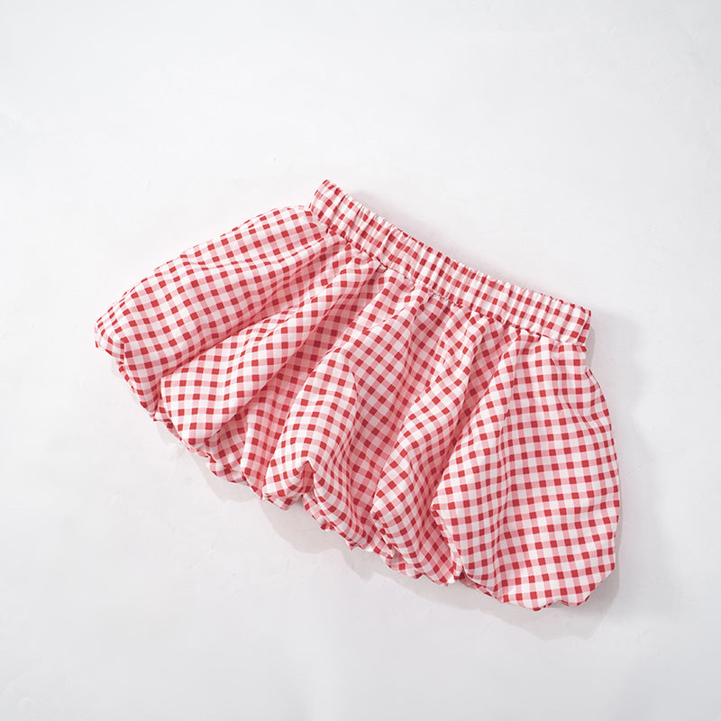 MB1033 Bubble Skirt Set with Crop Top