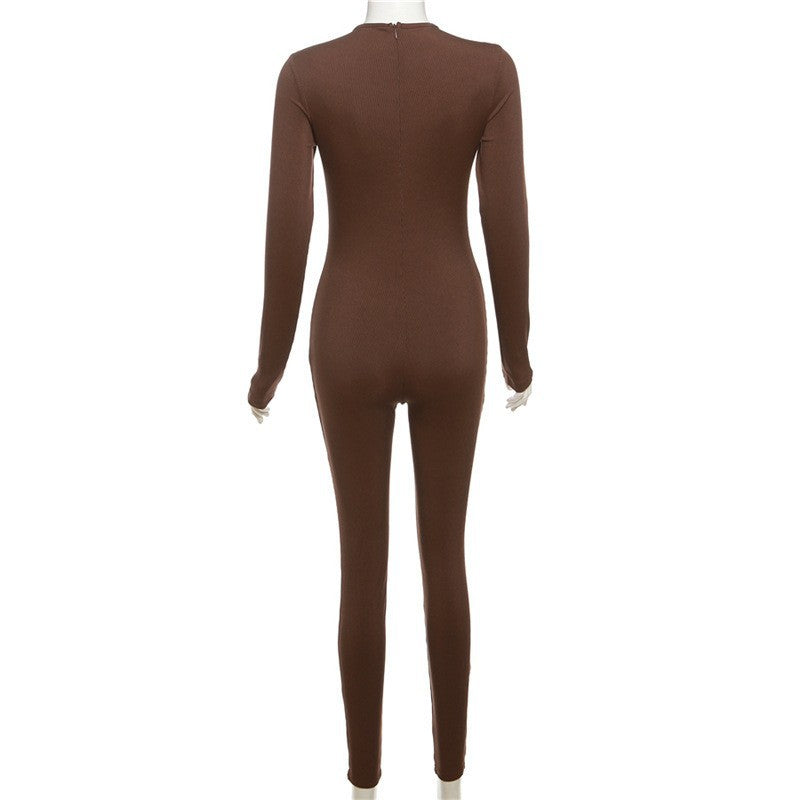 MB1536 Women's Ribbed Long Sleeve Jumpsuit