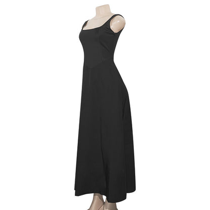 MB1302 Solid Color Maxi Dress