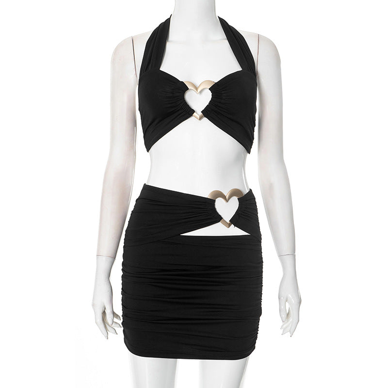 MB1011 Crop Top and Mini Skirt Two Piece Set