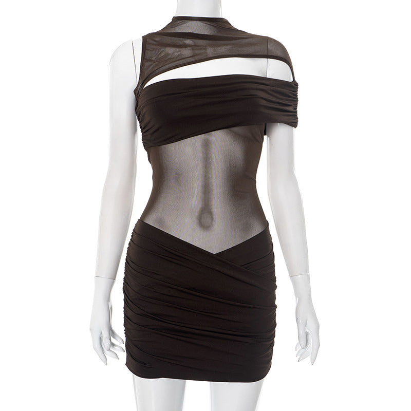 MB1021 Ruched Bodycon Mini Dress