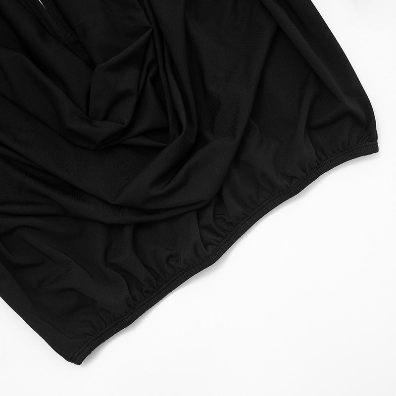 MB1068 Women's Halter Neck Top and Mini Skirt Two-Piece Set