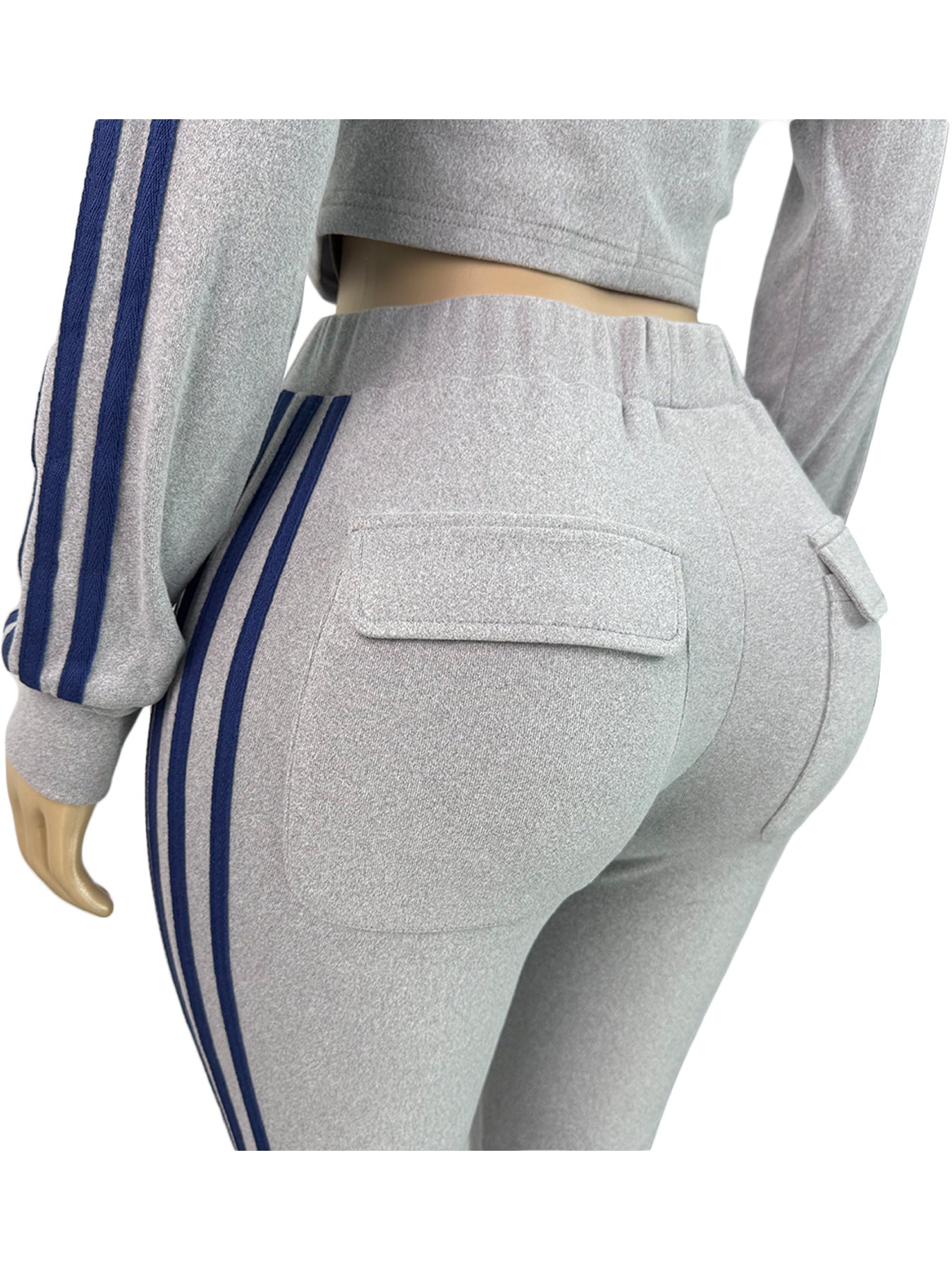 MB1716 Women’s Track Suit Set with Stripes