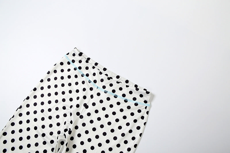 MB1107 Black & White Polka Dot Two-Piece Set