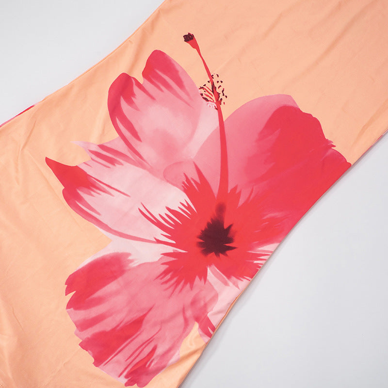 MB1034 Strapless Floral Maxi Dress for Women
