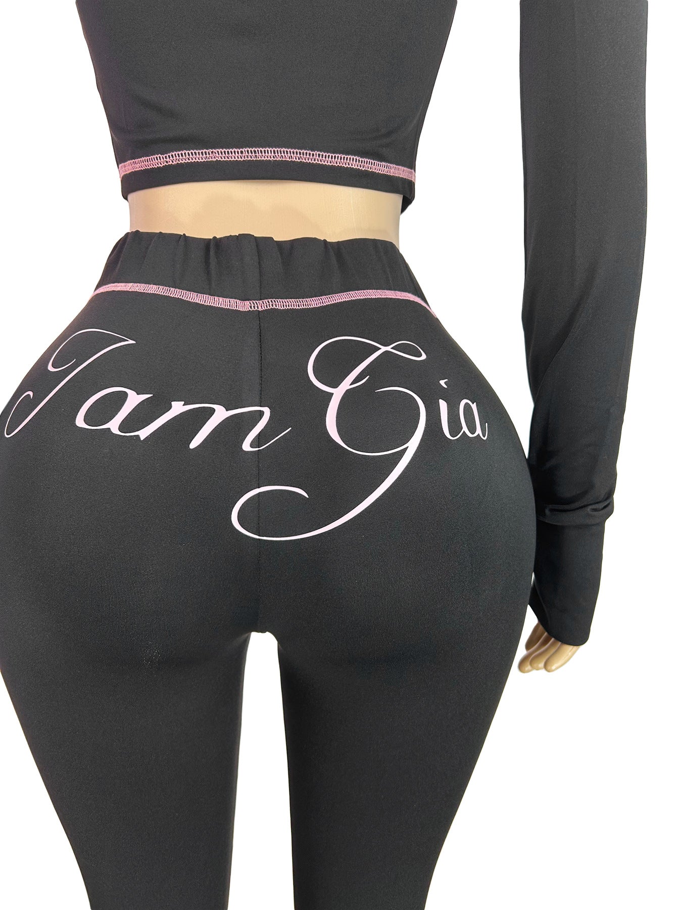 MB1717 Women’s Cropped Hoodie Tracksuit Set