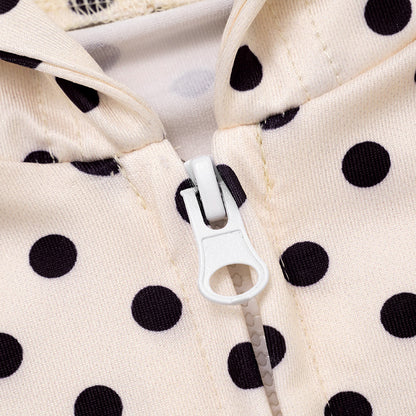 MB1036 Polka Dot Hoodie & Bodycon Pants Lounge Set