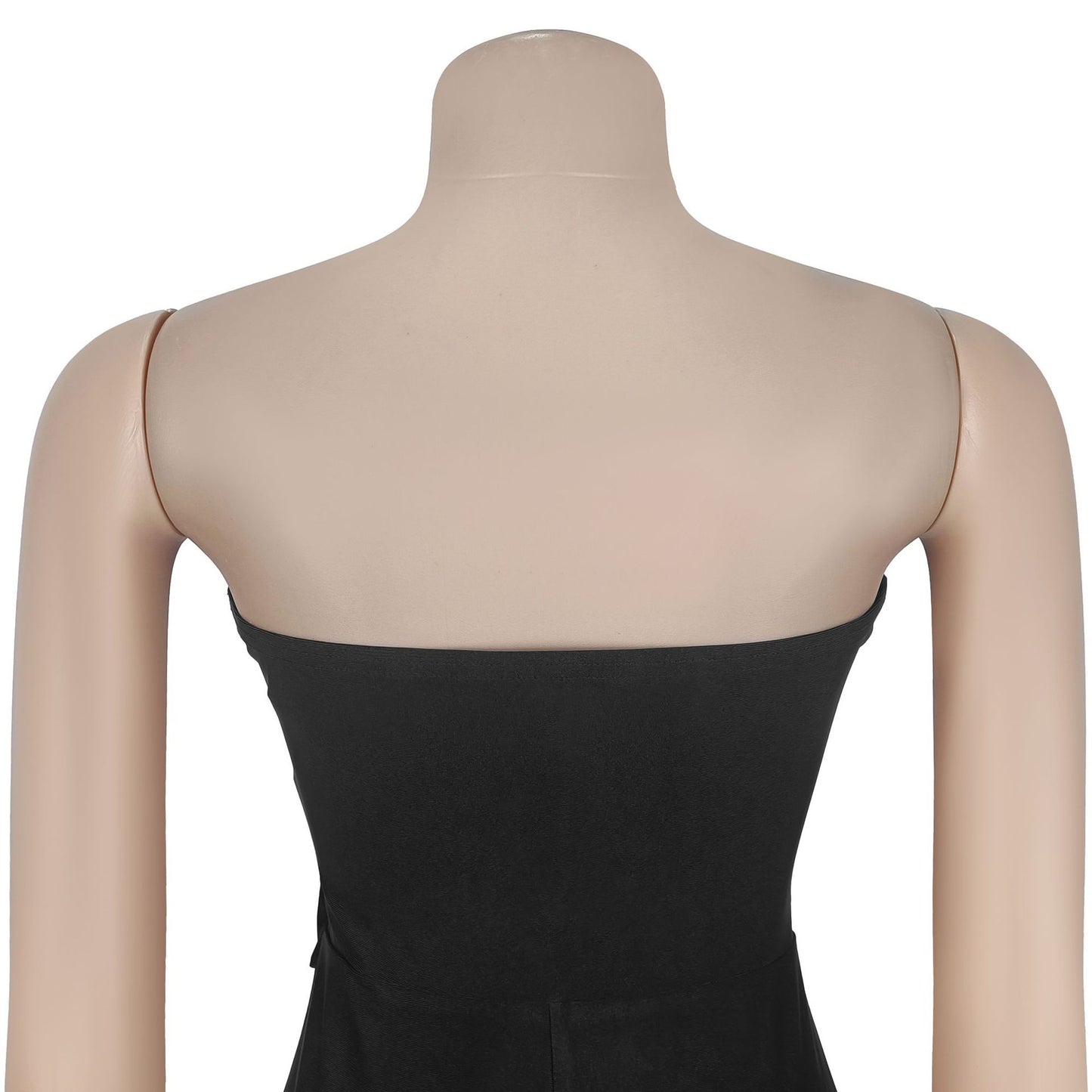 MB1625 Women's Bandeau Cut Out Jumpsuit with Gold Buckle