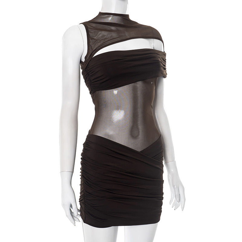 MB1021 Ruched Bodycon Mini Dress