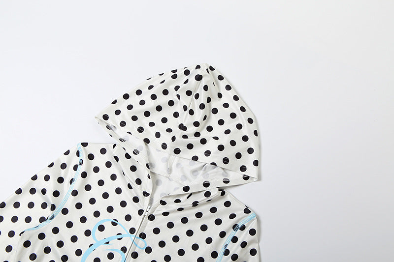 MB1107 Black & White Polka Dot Two-Piece Set