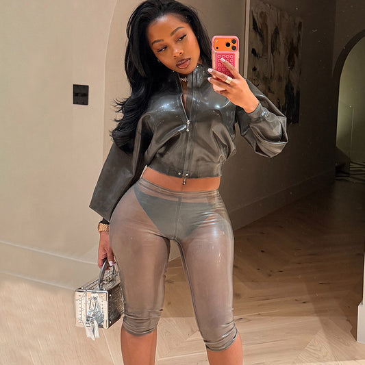 MB10143 Women’s Stretchy Bodycon Capri Pants