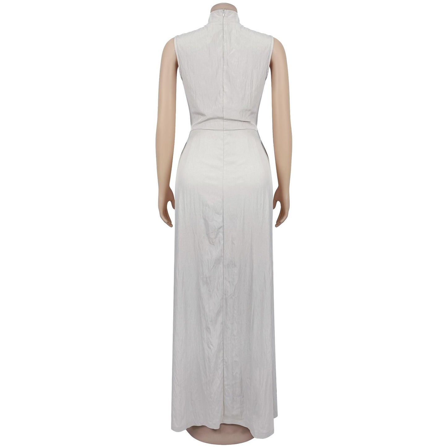 MB1609 Sleeveless High Neck 2-Piece Pants Set