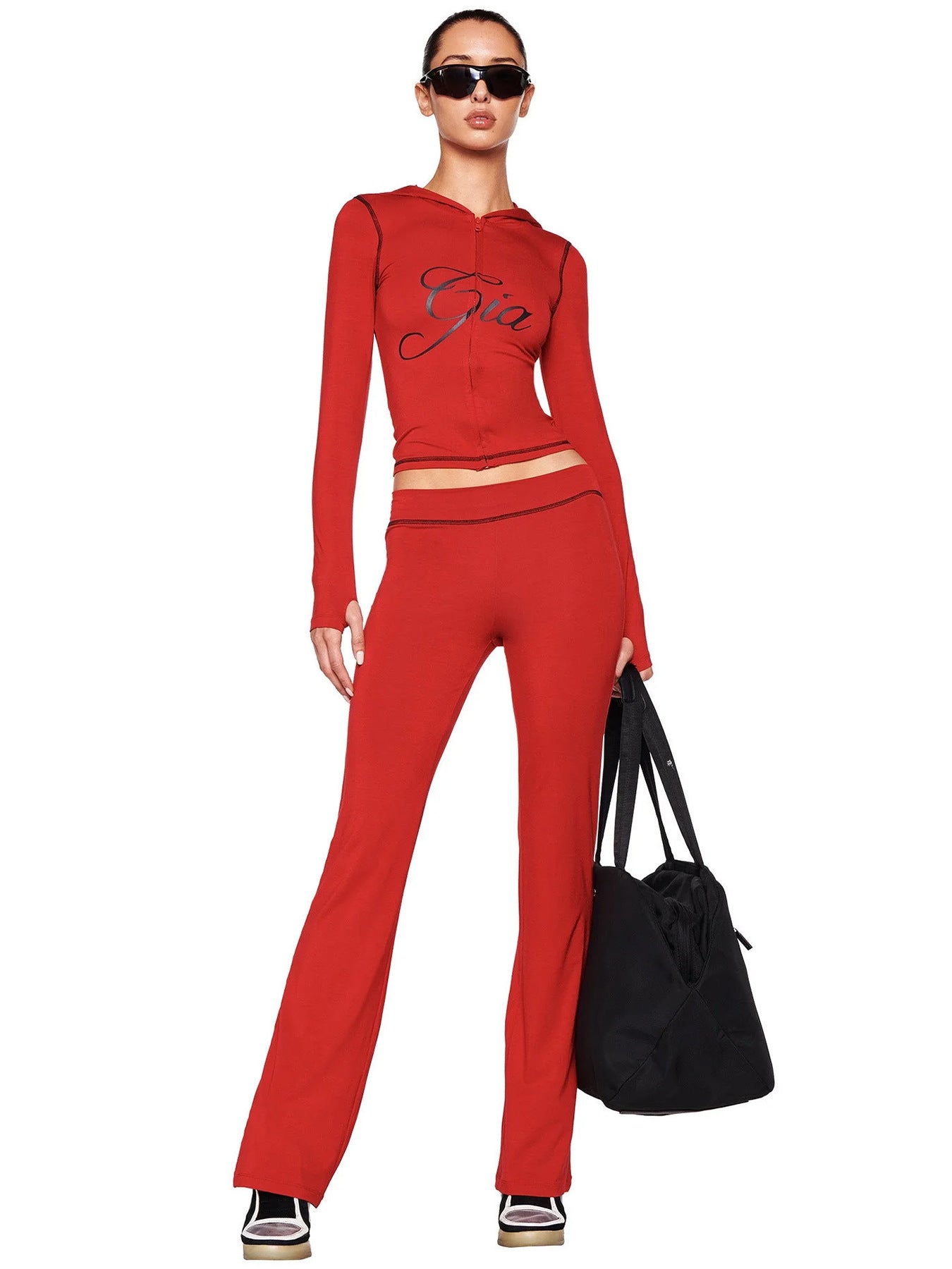 MB1717 Women’s Cropped Hoodie Tracksuit Set