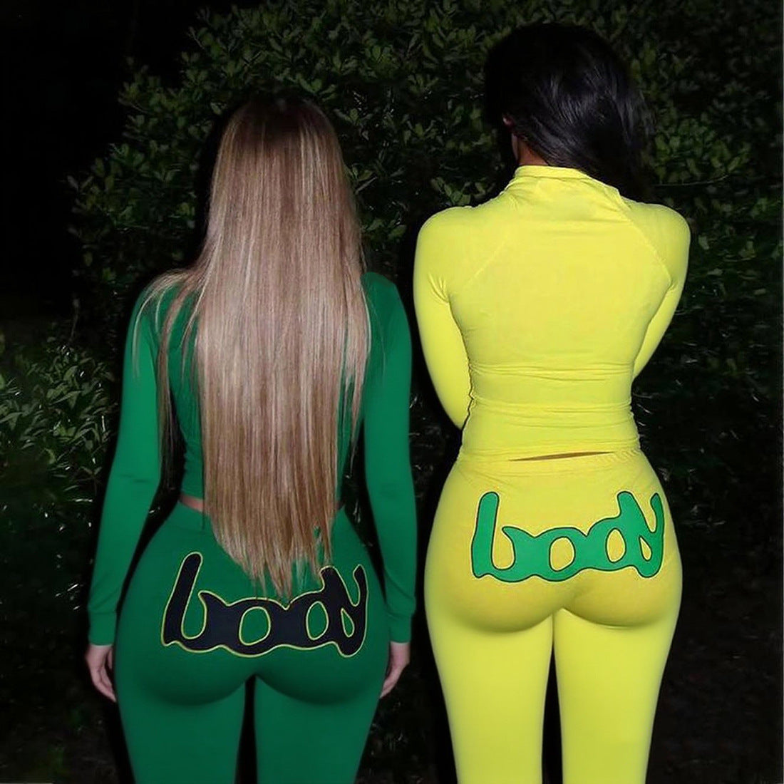 MB1513 Letter Print Two-Piece Tracksuit Women’s Loungewear