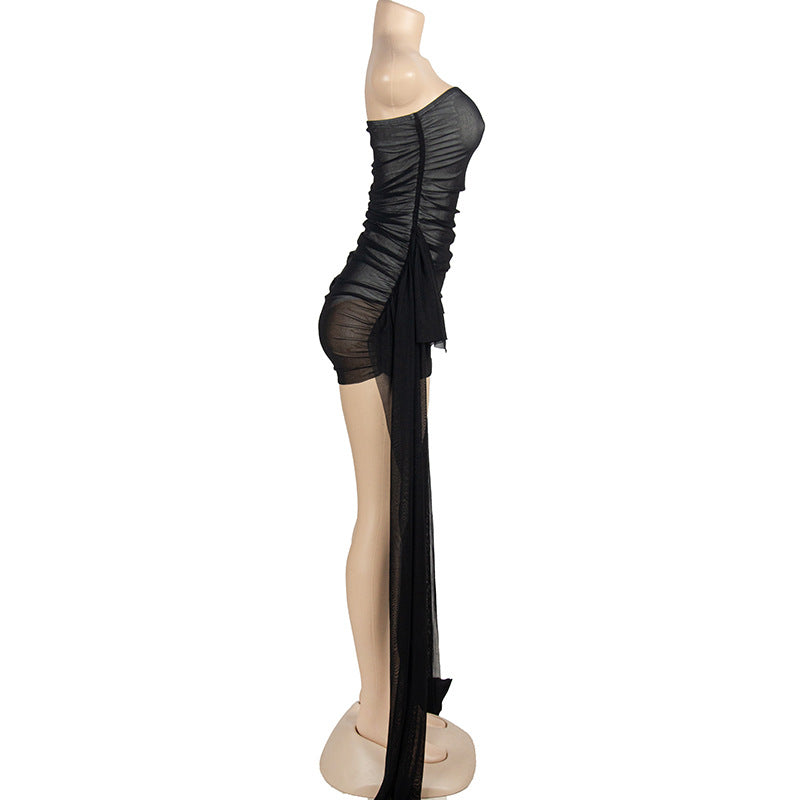 MB1301 Solid Color Tube Dress