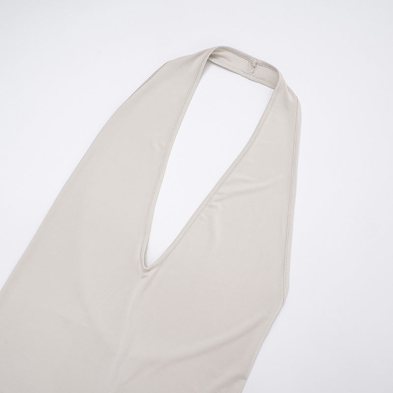 MB1043 Halter Neck Backless Bodycon Mini Dress