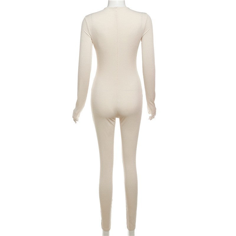 MB1536 Women's Ribbed Long Sleeve Jumpsuit