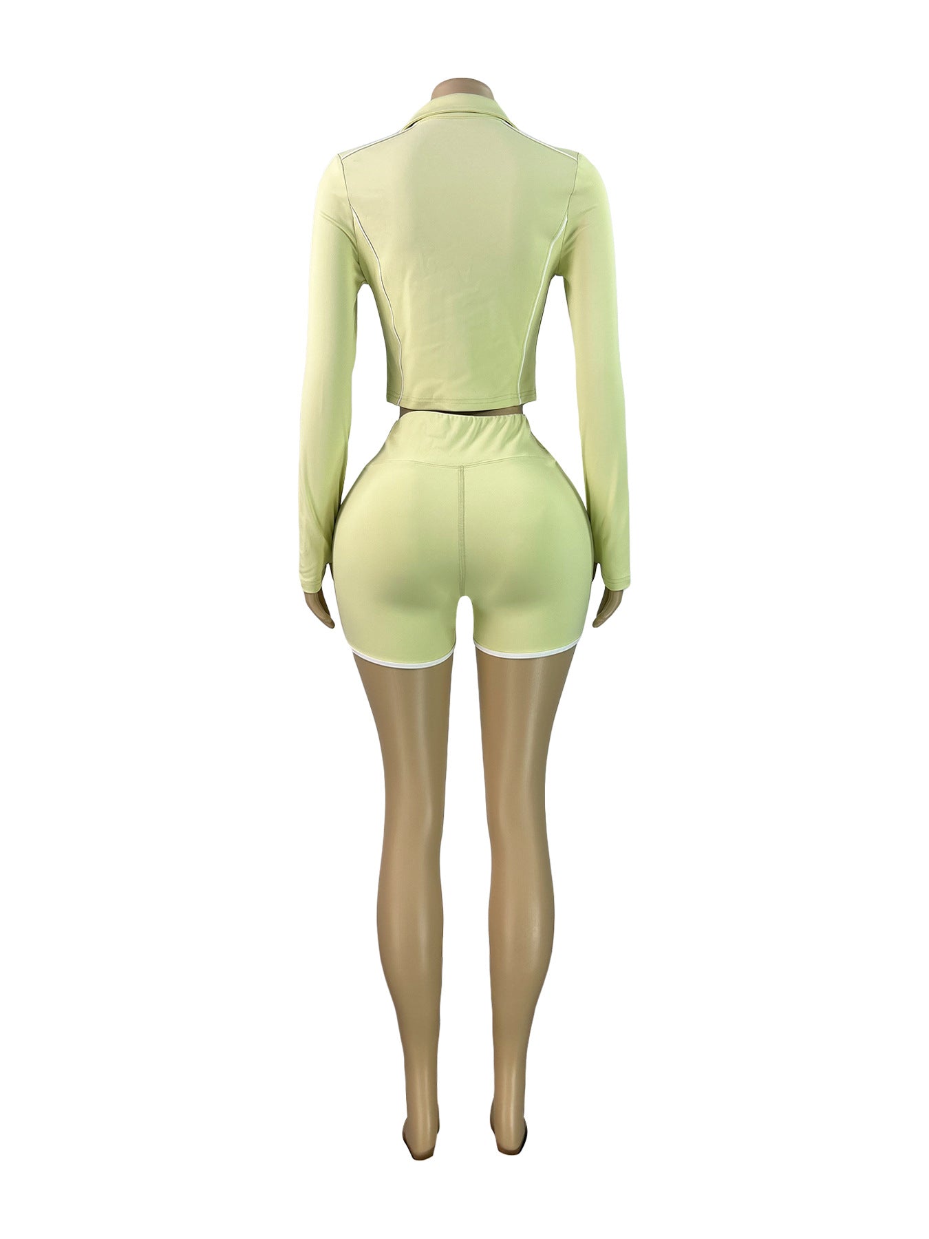 MB1703 Long Sleeve Jacket & Shorts - Two-Piece Set for Women