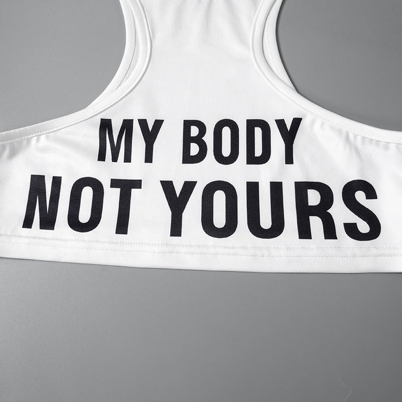 MB1008 Woman Graphic Crop Top