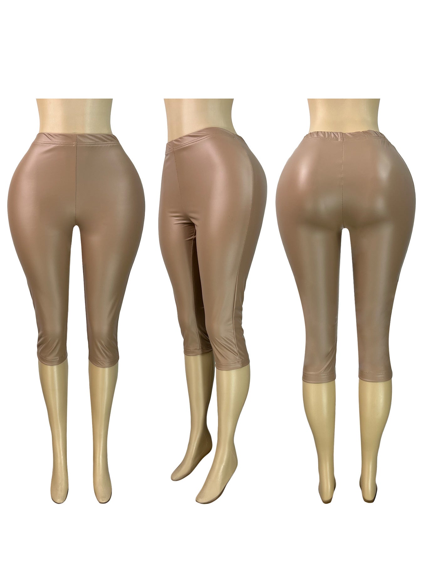 MB1724 Women’s High-Waisted Shiny 7/8 Bottoms