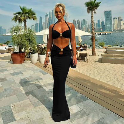 MB1103 Long Skirt Two-piece Set