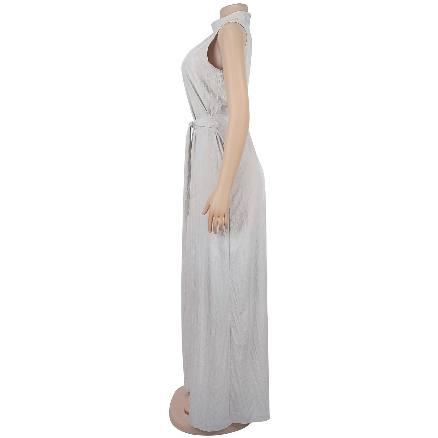 MB1609 Sleeveless High Neck 2-Piece Pants Set